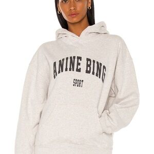 Anine Bing Sport Hoodie in Gray